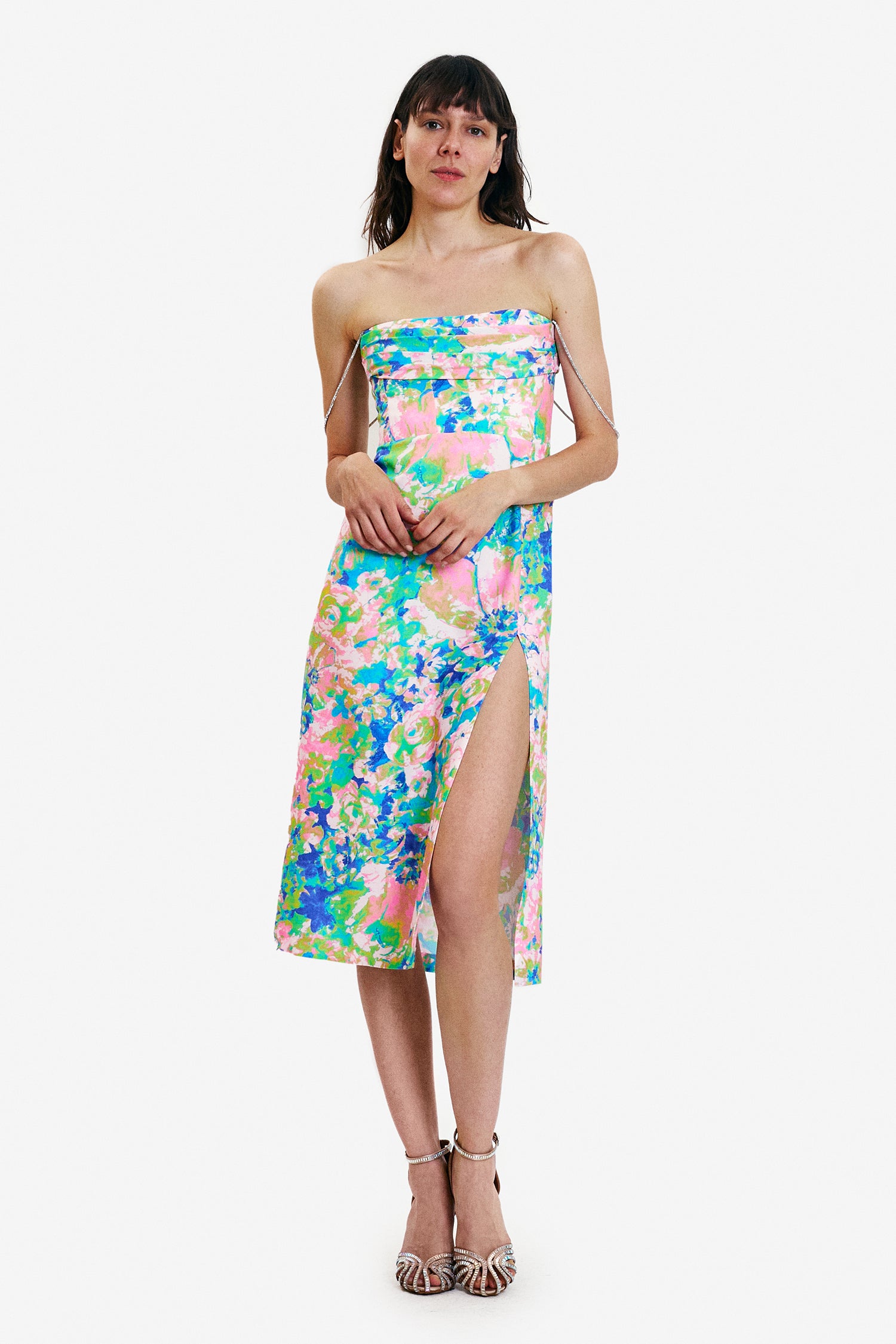 luisa midi dress Luisa Belted Midi Dress