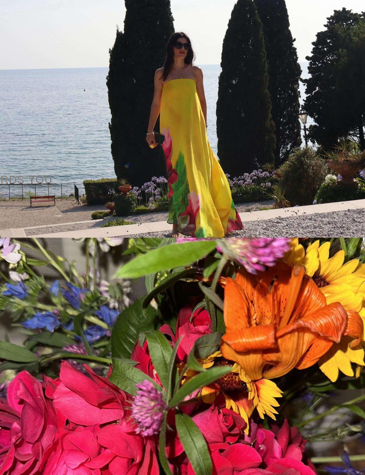 Asena Sarıbatur in Peony Dress