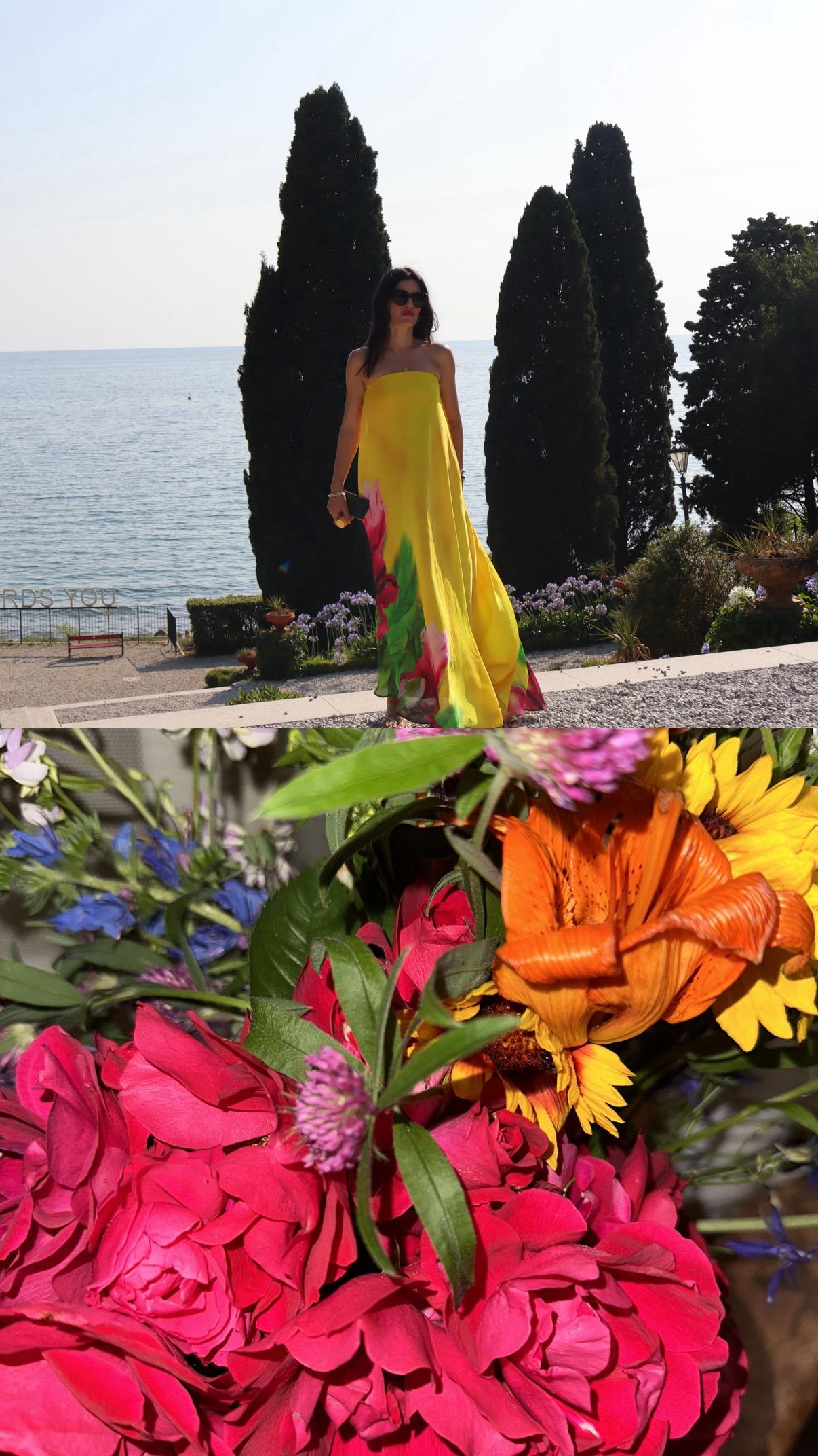 Asena Sarıbatur in Peony Dress