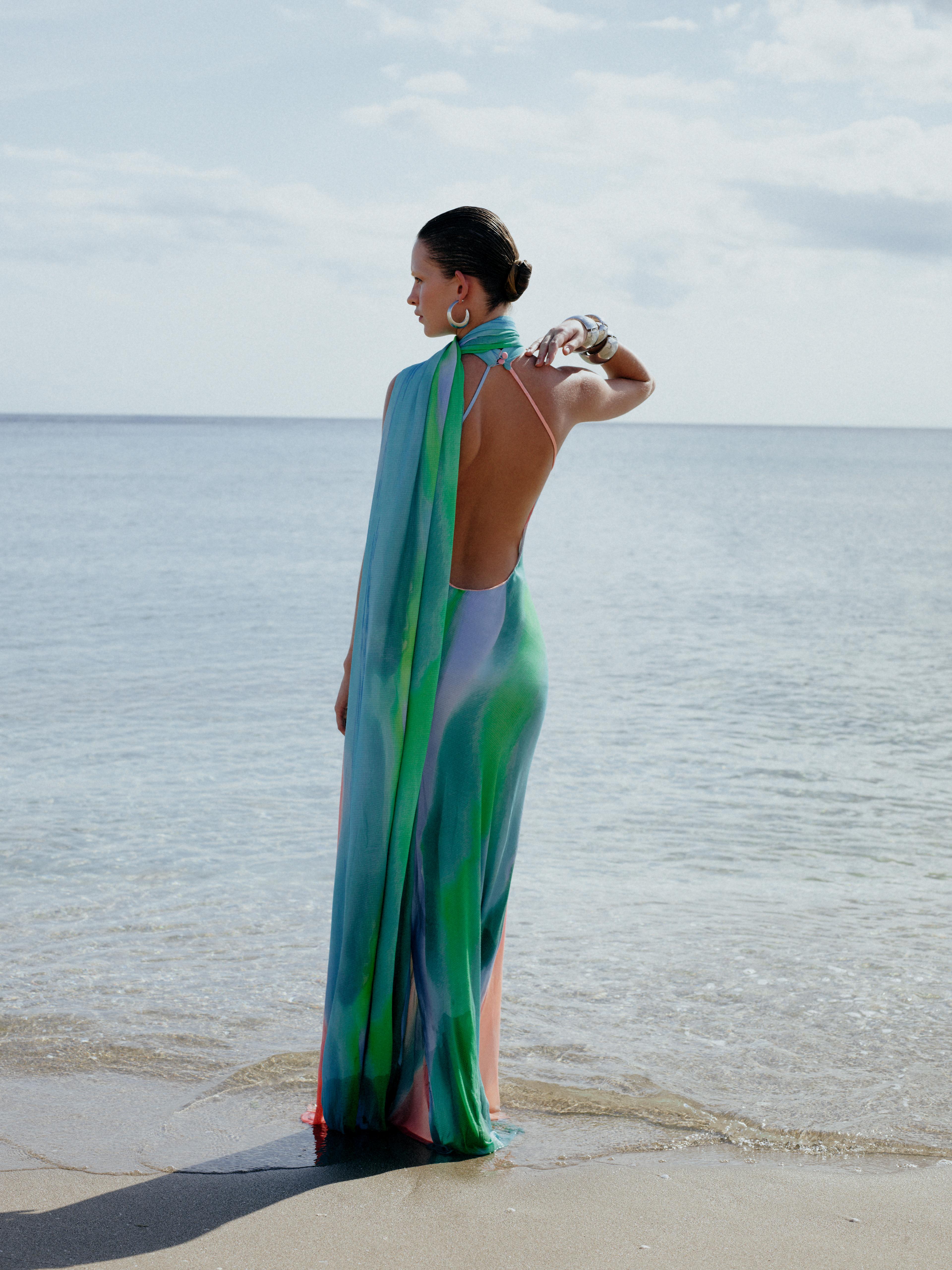 sisters eva scarf maxi dress Sisters. Eva Scarf Maxi Dress