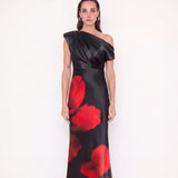 Angelina Scarlet Maxi Dress